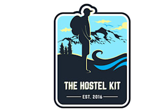 make aesthetics logo for a company featuring travel products
