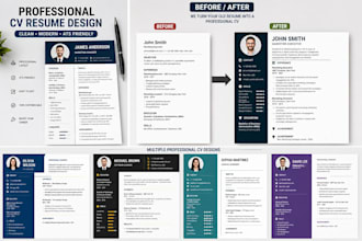 design a professional ats friendly CV or resume