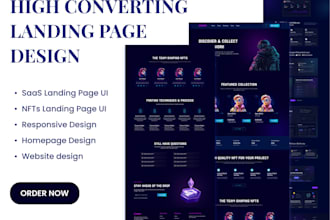 design a high converting, responsive landing page or website uiux
