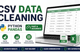 clean and format messy data in excel or CSV using python