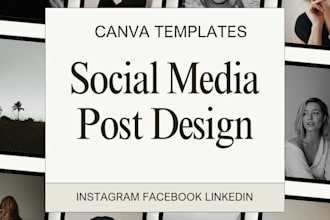design social media posts and canva templates