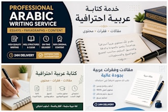 write high quality arabic essays and paragraphs