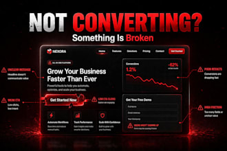 audit your landing page to improve conversions