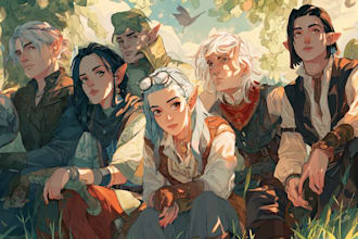 illustrate your dungeons and dragons rpg character or party