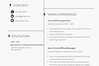 create ats friendly resume for freshers and job seekers