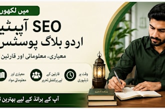 write professional and SEO optimized urdu blog posts
