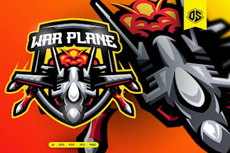 do modern high quality modern custom plane logo