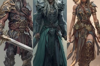 fantasy character art and fantasy character
