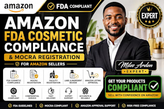do amazon fda cosmetic compliance and mocra registration