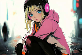 draw beautiful anime art illustration