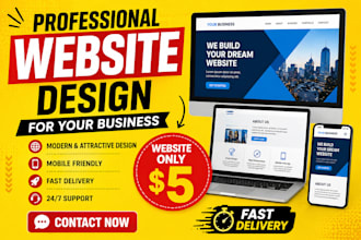 create a professional business website at low cost