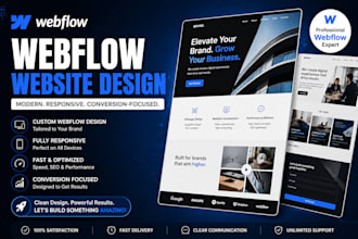 design or develop webflow expert webflow website figma to webflow design
