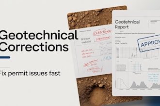 respond to geotechnical plan check and soil corrections