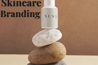 design luxury skincare branding and visuals