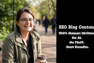 write human SEO blog content for b2b and saas brands, no ai