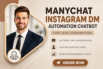 create manychat instagram dm automation chatbot for lead generation