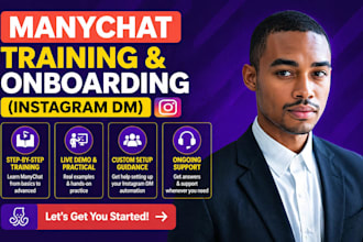 train you on manychat instagram dm automation setup
