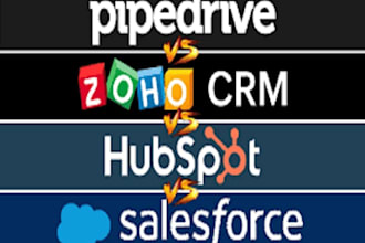 do CRM data entry and management in hubspot zoho salesforce