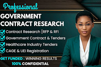 do contract research win government contract heathcare tender, crc registration