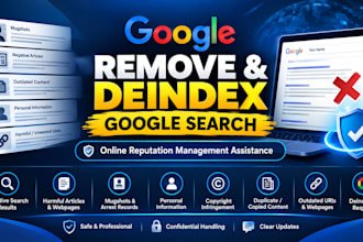 remove negative links delete articles,mugshots deindex bad google search results
