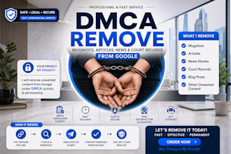remove negative links, mugshots, delete articles, deindex google results, blogs