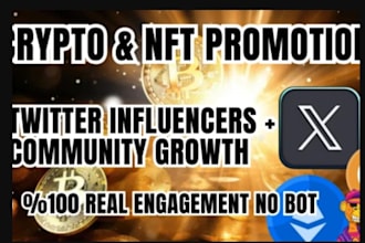 promote crypto telegram, twitter crypto growth, nft for crypto x organic growth