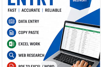 do fast data entry, copy paste, excel work