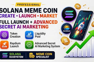 create and launch solana meme coin with liquidity pool on raydium dex listing