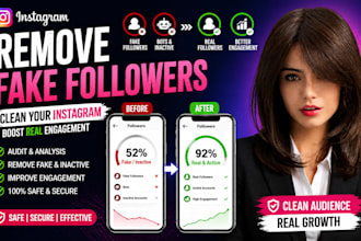 audit and clean up fake and inactive instagram followers
