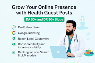 publish health guest posts with high authority SEO
