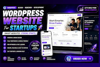 build a modern wordpress website for startups that drives sales and growth
