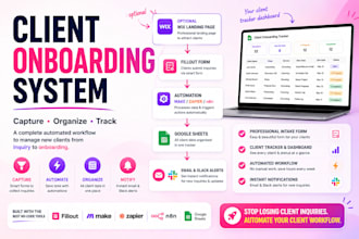 build a client onboarding system with automation