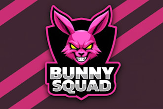 make a high quality bunny head mascot logo in 12 hours