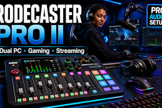 setup rodecaster pro ii for gaming, streaming and dual PC audio