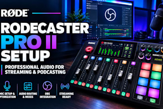 setup rodecaster pro ii for obs streaming and audio