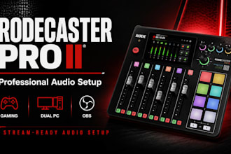 setup rodecaster pro ii for gaming, streaming and dual PC audio