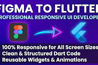convert figma to flutter code for ios and android