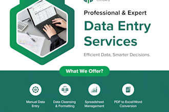 convert PDF to word or excel and do data entry work