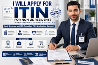 apply for itin for non us residents with a certified