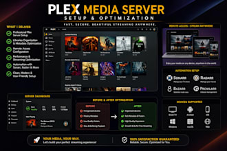 set up and optimize your plex media server