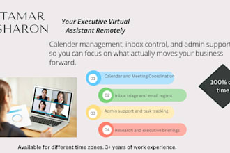 be your reliable executive virtual assistant for admin and scheduling