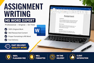 write, format and edit your assignment in ms word professionally