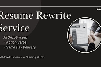rewrite your resume with ats keywords and action verbs