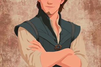 make an cartoon into disney cartoon portrait