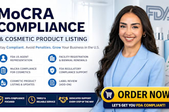 be your fda US agent for mocra compliance and product listing