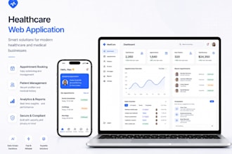 build a healthcare web app or medical dashboard system
