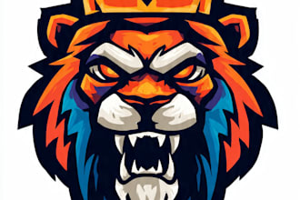 design a creative mascot logo for your gaming or business brand