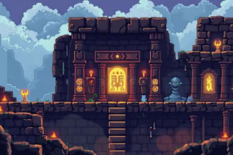 create pixel art game backgrounds and environments pixel tilemap rpg maker pixel