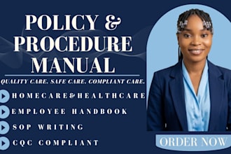write home care policies and procedures manual for healthcare and cqc compliance