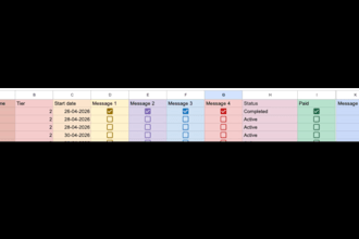 do manual data entry and order tracking in google sheets